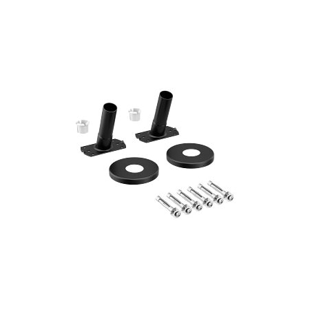 Moen Low Profile Shower Rod Flange Set in Matte Black 65-F-BL